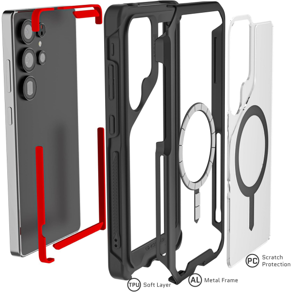 Ghostek Samsung Galaxy S25 Ultra ATOMIC Slim Klf-Black 