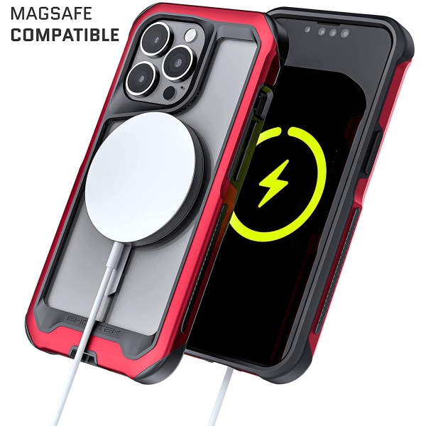 Ghostek Atomic Slim Serisi iPhone 13 Mini Klf (MIL-STD-810G)-Red