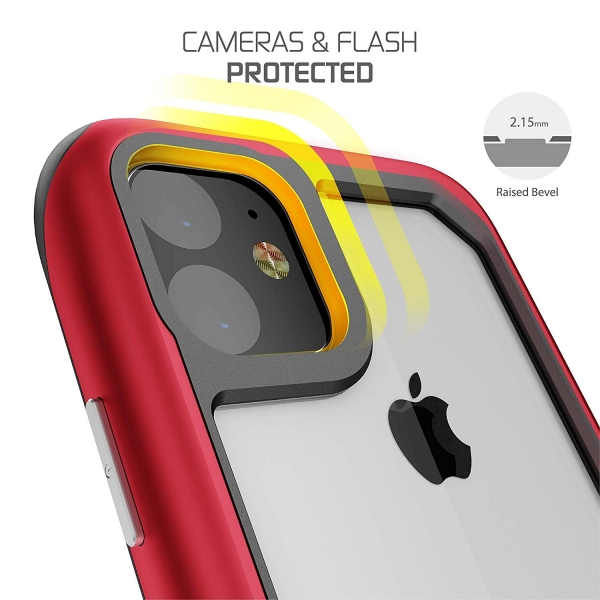 Ghostek Apple iPhone 11 Atomic Slim Serisi Klf (MIL-STD-810G)-Red
