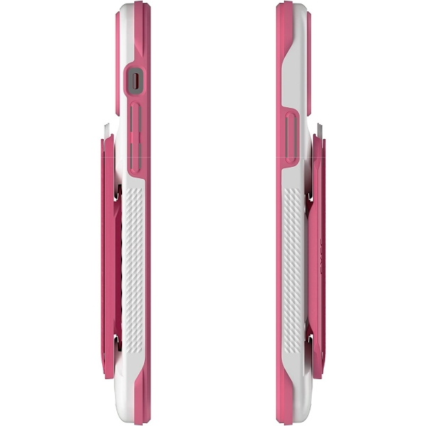 Ghostek Apple iPhone 12 Exec Manyetik Czdan Klf (MIL-STD-810G)-Pink