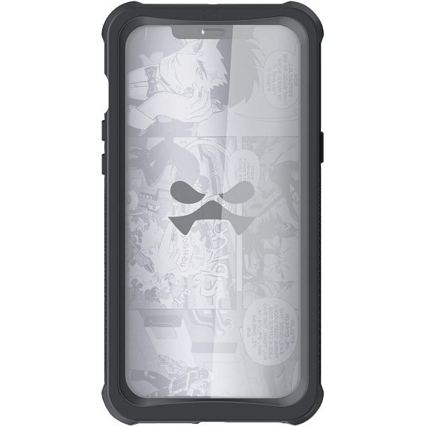 Ghostek iPhone 12 Nautical Serisi Su Geirmez Klf (MIL-STD-810G)-Glossy Black