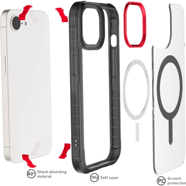 Ghostek Apple iPhone 16e Covert Klf-Smoke 