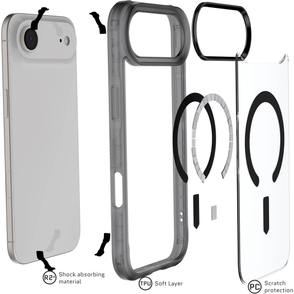Ghostek Apple iPhone Air Covert Klf-Smoke Matte