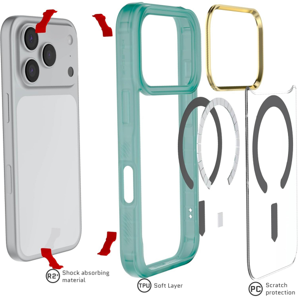 Ghostek Apple iPhone 17 Pro Covert Klf-Teal