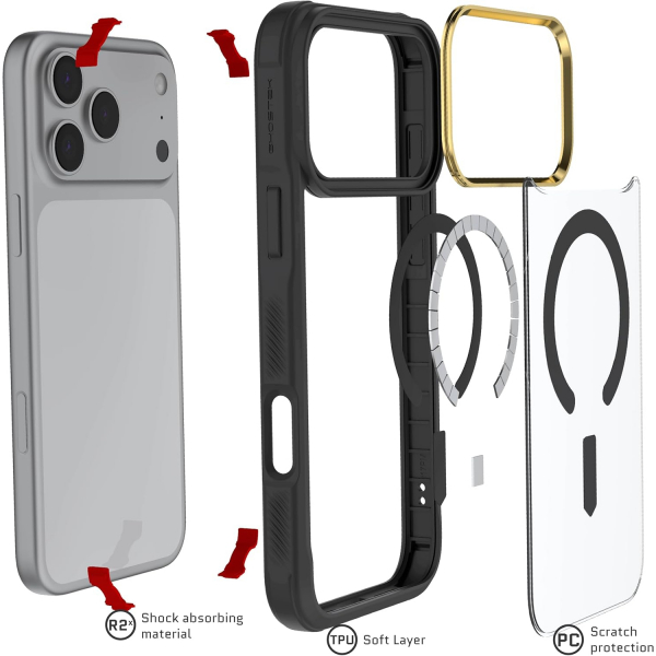 Ghostek Apple iPhone 17 Pro Max Covert Klf-Black