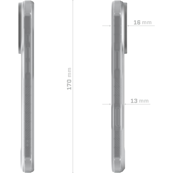 Ghostek Apple iPhone 17 Pro Max Covert Klf-Clear Matte