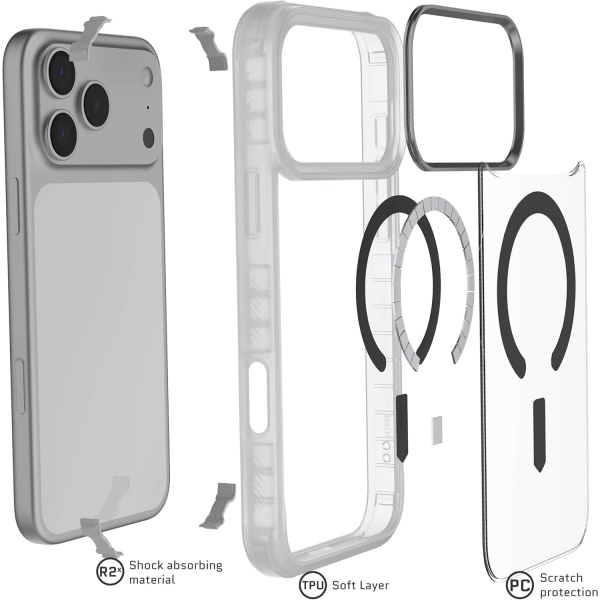 Ghostek Apple iPhone 17 Pro Max Covert Klf-Clear Matte