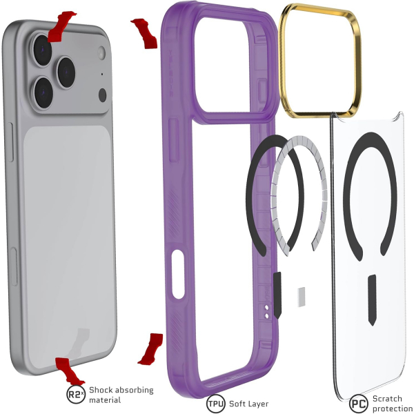 Ghostek Apple iPhone 17 Pro Max Covert Klf-Purple 