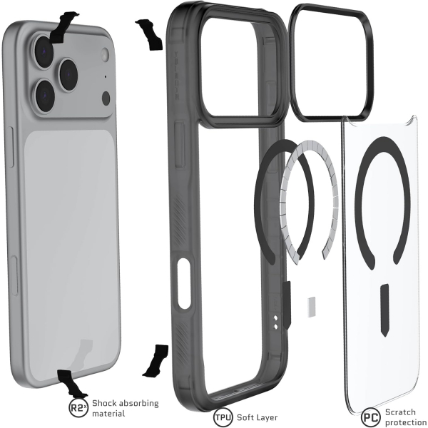 Ghostek Apple iPhone 17 Pro Max Covert Klf-Smoke Matte