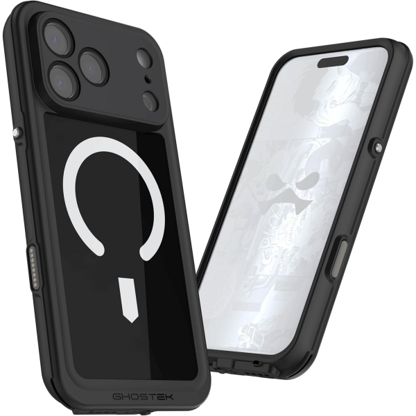Ghostek Apple iPhone 17 Pro Max Su Geirmez Slim Klf -Black