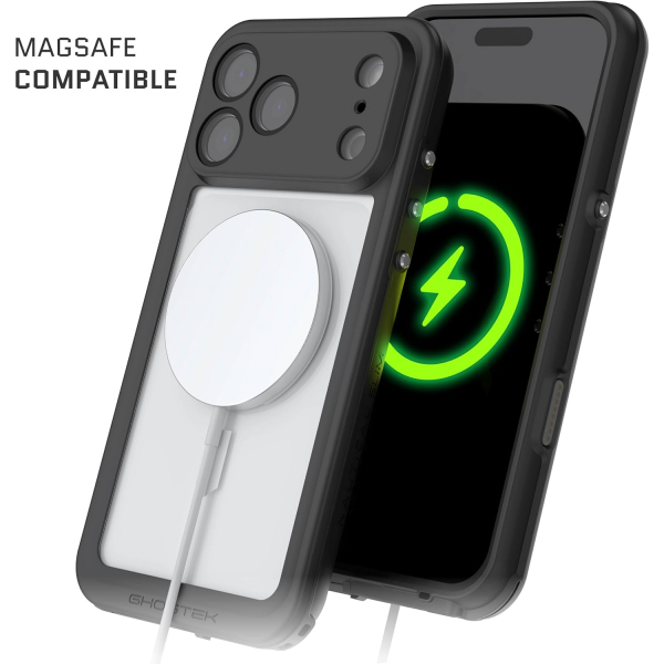 Ghostek Apple iPhone 17 Pro Max Su Geirmez Slim Klf -Clear