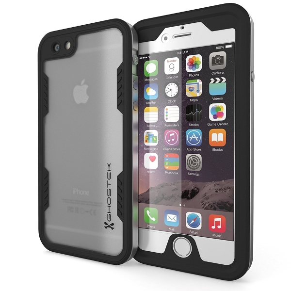 Ghostek Apple iPhone 6/6S Plus Atomic 2.0 Serisi Su Geirmez Klf-Silver