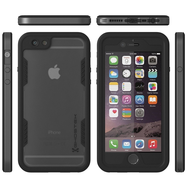 Ghostek Apple iPhone 6/6S Plus Atomic 2.0 Serisi Su Geirmez Klf-Space Gray