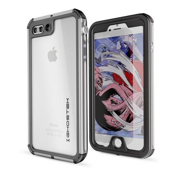 Ghostek Apple iPhone 7 Plus Atomic 3 Serisi Su Geirmez Klf-Silver