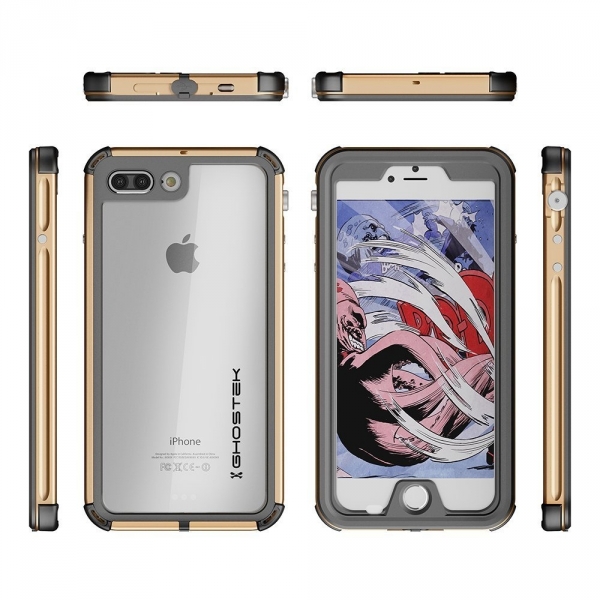 Ghostek Apple iPhone 7 Plus Atomic 3 Serisi Su Geirmez Klf-Gold