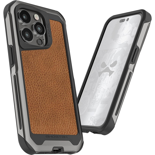 Ghostek Atomic Slim Serisi iPhone 14 Pro Max Klf (MIL-STD-810G)-Gunmetal