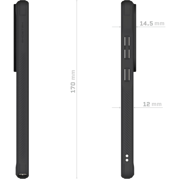 Ghostek Samsung Galaxy S25 Ultra Covert Klf-Black 
