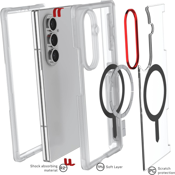 Ghostek Samsung Galaxy Z Fold 7 Covert Klf-Clear