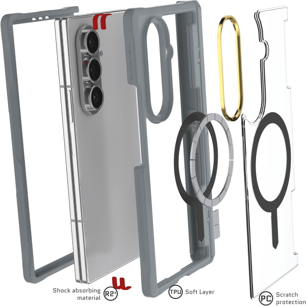 Ghostek Samsung Galaxy Z Fold 7 Covert Klf-Gray