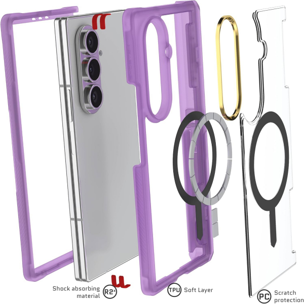 Ghostek Samsung Galaxy Z Fold 7 Covert Klf-Purple