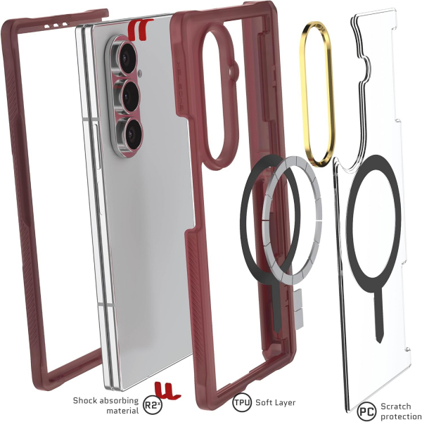 Ghostek Samsung Galaxy Z Fold 7 Covert Klf-Red