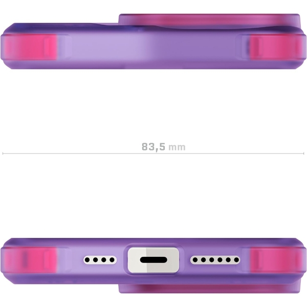 Ghostek Covert Serisi Apple iPhone 15 Pro Max Klf (MIL-STD-810G)-Purple