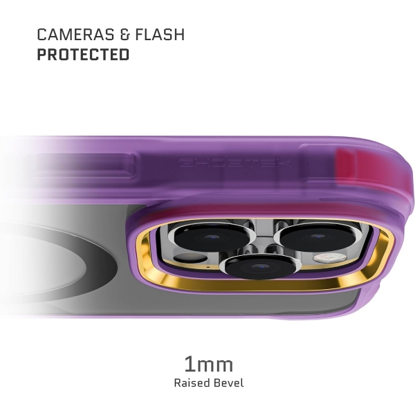 Ghostek Covert Serisi Apple iPhone 15 Pro Max Klf (MIL-STD-810G)-Purple