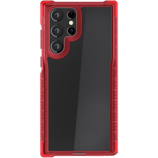 Ghostek Covert Serisi Galaxy S22 Ultra Klf (MIL-STD-810G)-Red