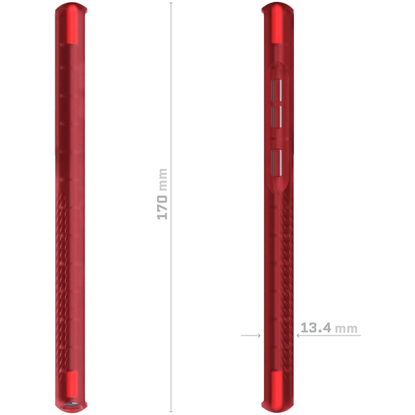 Ghostek Covert Serisi Galaxy S22 Plus Kılıf (MIL-STD-810G)-Red