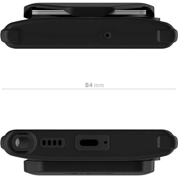 Ghostek EXEC Serisi Galaxy S22 Ultra Manyetik Czdan Klf (MIL-STD-810G)-Black