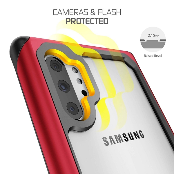 Ghostek Galaxy Note 10 Plus Atomic Slim Serisi Klf (MIL-STD-810G)-Red