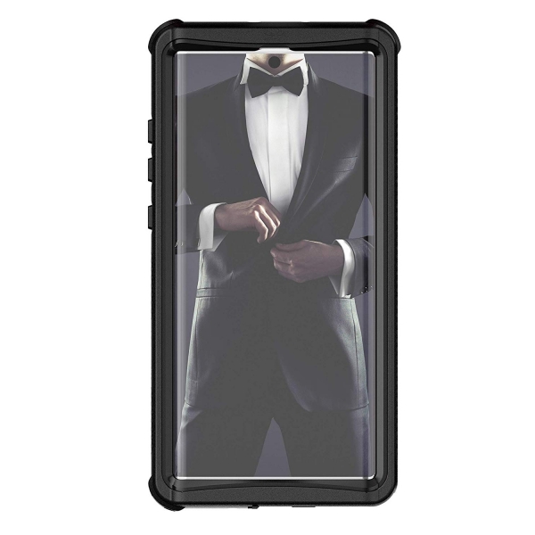 Ghostek Galaxy Note 10 Plus Su Geirmez Klf (MIL-STD-810G)-Black