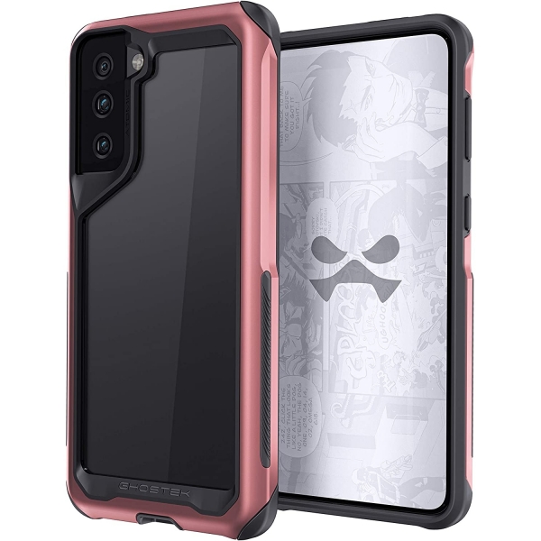 Ghostek Galaxy S21 Atomic Slim Serisi Klf (MIL-STD-810G)-Pink