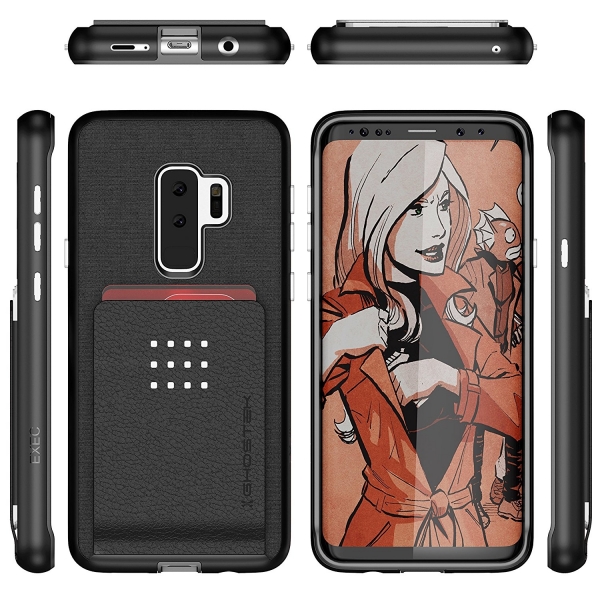 Ghostek Galaxy S9 Plus Exec Kartlkl Klf (MIL-STD-810G)-Black