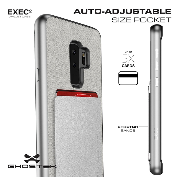 Ghostek Galaxy S9 Plus Exec Kartlkl Klf (MIL-STD-810G)-Brown
