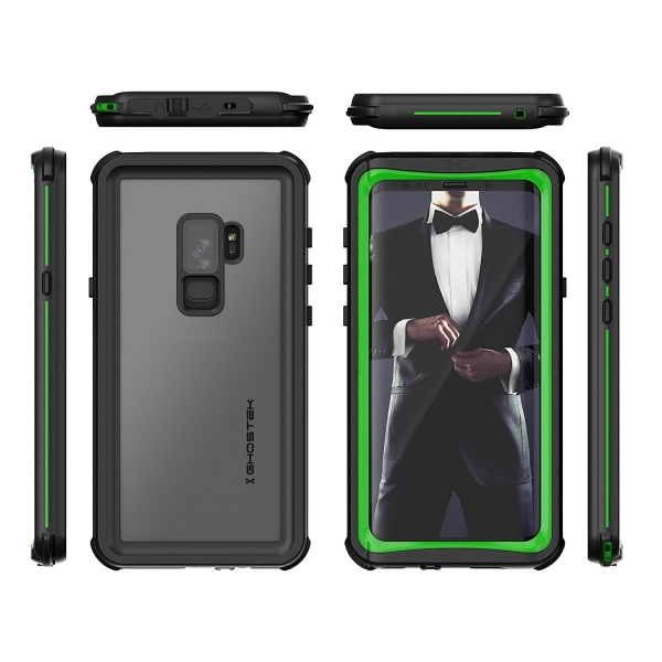 Ghostek Galaxy S9 Plus Nautical Su Geirmez Klf (MIL-STD-810G)-Green