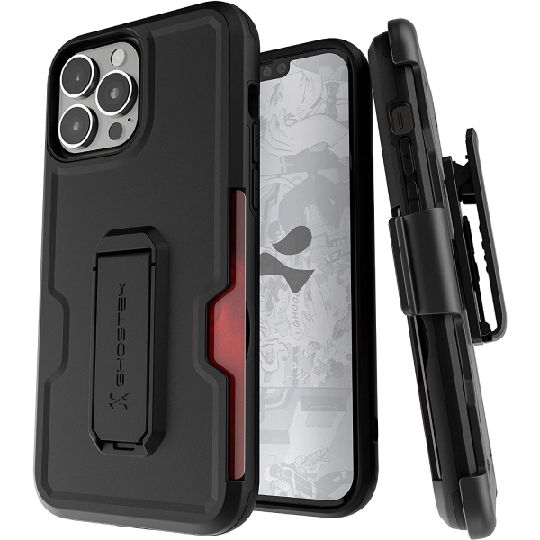  Ghostek Iron Armor Serisi iPhone 13 Pro Max Klf (MIL-STD-810G)-Matte Black