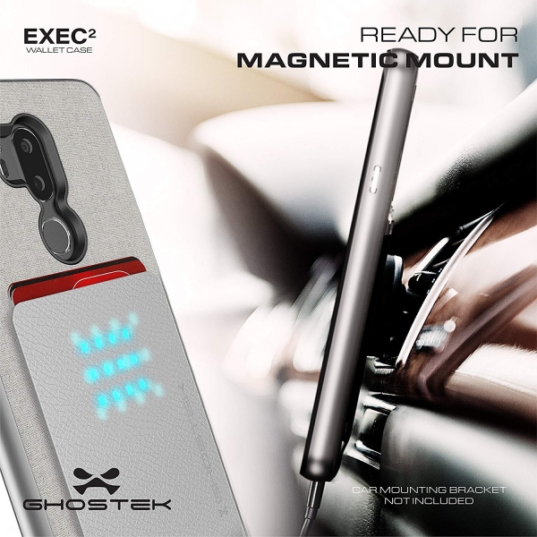 Ghostek LG G7 ThinQ EXEC Kartlkl Klf (MIL-STD-810G)-Magenta