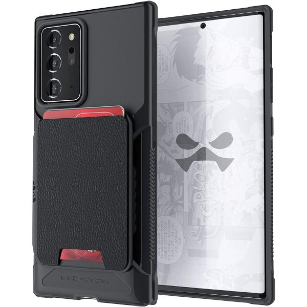 Ghostek Galaxy Note 20 Ultra Exec Manyetik Czdan Klf (MIL-STD-810G)-Black
