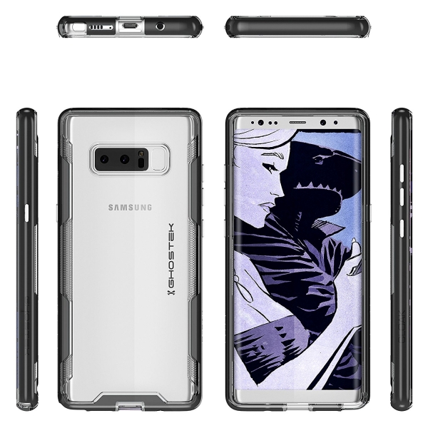 Ghostek Samsung Galaxy Note 8 Cloak 3 Serisi Klf (MIL-STD-810G)- Black