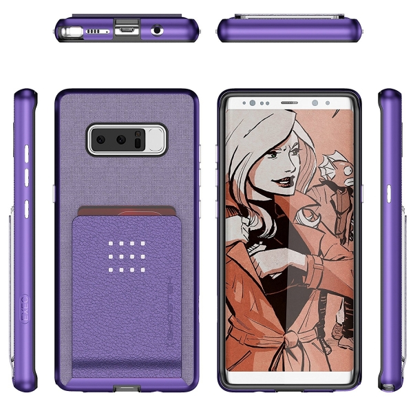 Ghostek Samsung Galaxy Note 8 Exec 2 Kartlkl Klf-Purple