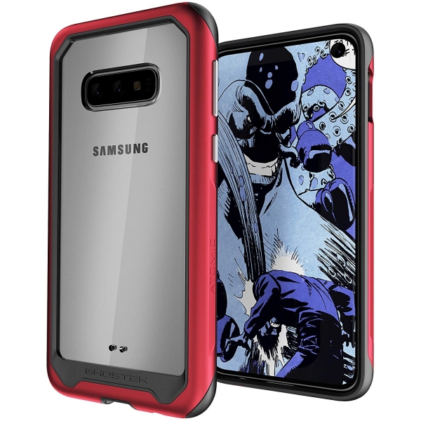 Ghostek Galaxy S10e Atomic Slim Serisi Klf (MIL-STD-810G)-Red