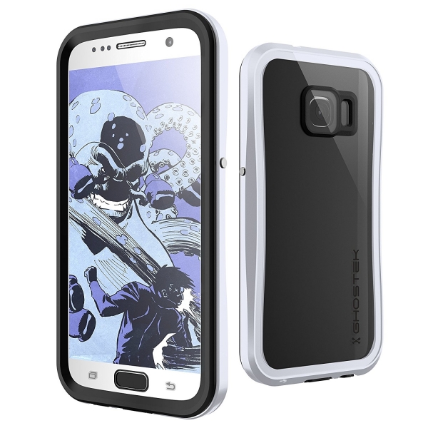 Ghostek Samsung Galaxy S7 Atomic 2 Serisi Su Geirmez Klf-Silver