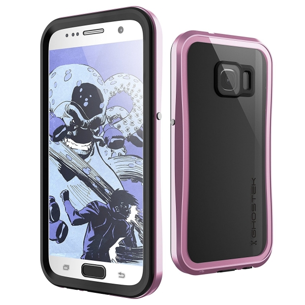 Ghostek Samsung Galaxy S7 Atomic 2 Serisi Su Geirmez Klf-Pink
