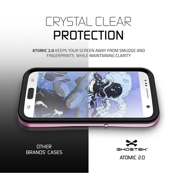 Ghostek Samsung Galaxy S7 Atomic 2 Serisi Su Geirmez Klf-Pink