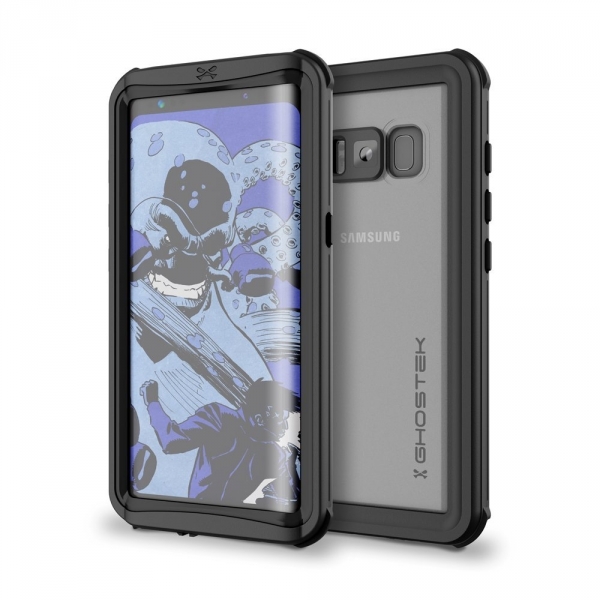 Ghostek Samsung Galaxy S8 Plus Nautical Serisi Su Geirmez Klf-Black