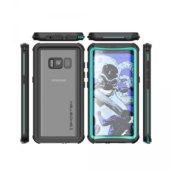 Ghostek Samsung Galaxy S8 Plus Nautical Serisi Su Geirmez Klf-Teal