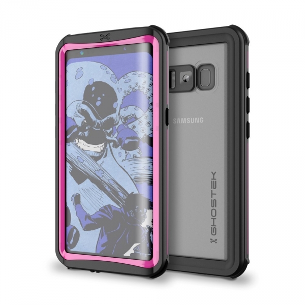 Ghostek Samsung Galaxy S8 Plus Nautical Serisi Su Geirmez Klf-Pink