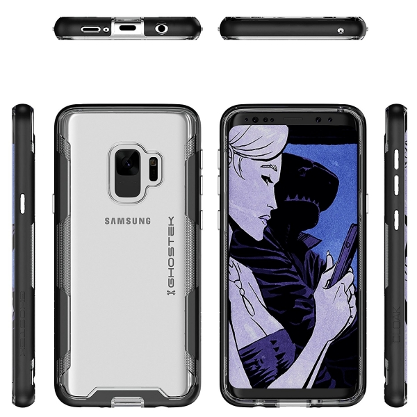 Ghostek Samsung Galaxy S9 Cloak Bumper Klf (MIL-STD-810G)-Black