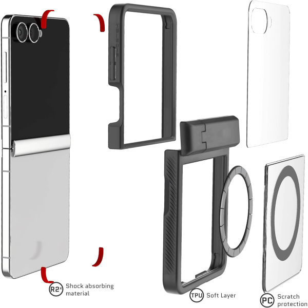 Ghostek Samsung Galaxy Z Flip 7 Covert Klf-Smoke